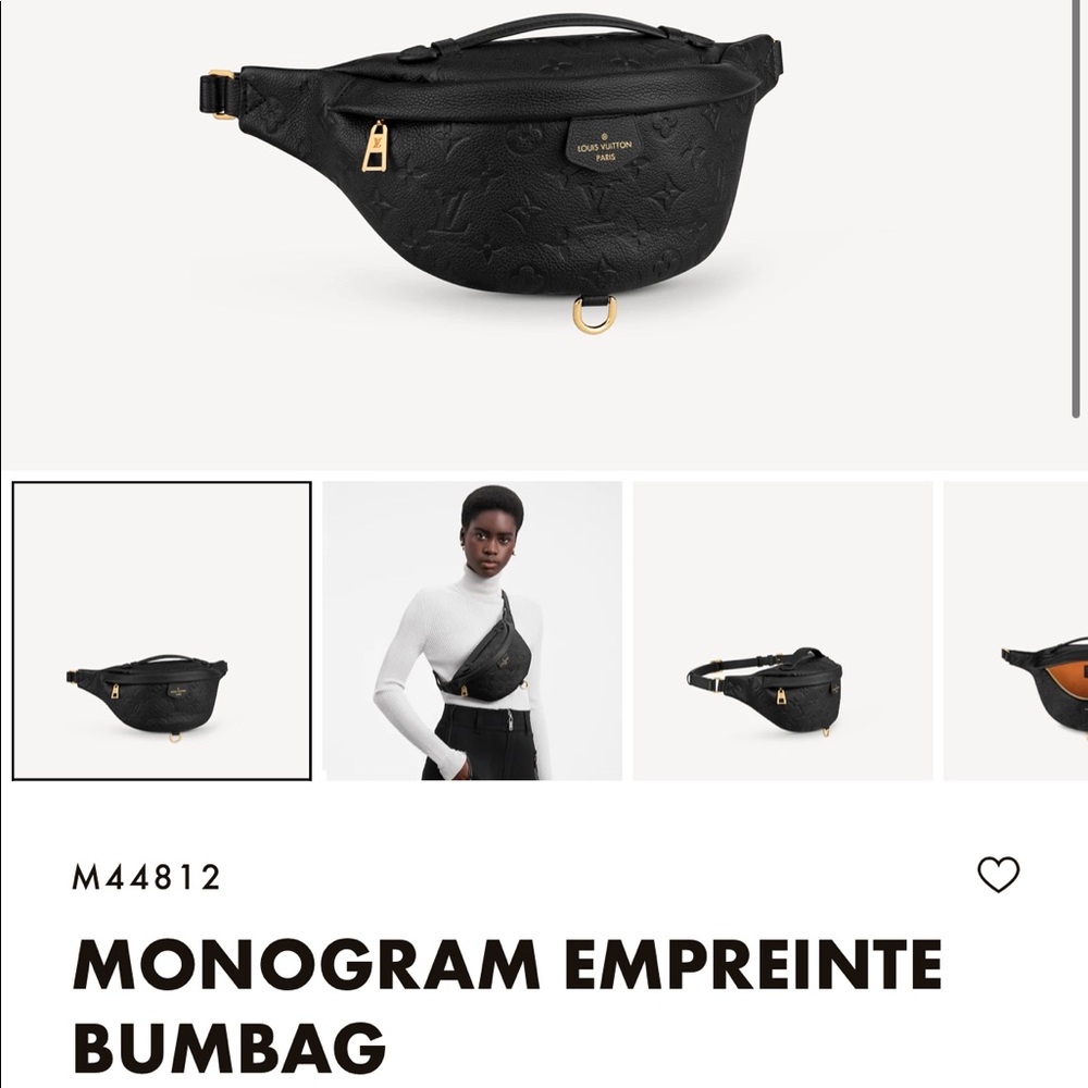 *SOLD* Louis Vuitton Empriente Bum Bag in Black